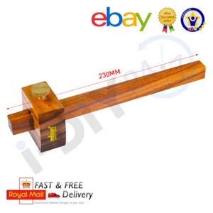 Rolson 9" 230mm Marking Gauge Woodworking Carpentry DIY Brass Inserts Hardwood - Picture 1 of 1