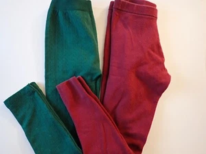 Girls Leggings Epic Threads Large Green Gap Kids XL Maroon Lot of 2 - Picture 1 of 16