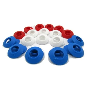 60 ojales rojos blancos azules a presión de 12 mm, auto-sellados para lona y hojas de base - Imagen 1 de 7