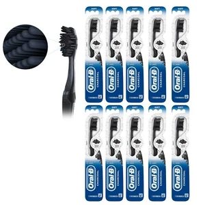(10) Oral-B Charcoal Toothbrush Soft Bristle Whitening Therapy New - Picture 1 of 14