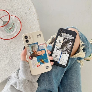 Custodia design etichetta artistica per Apple iPhone 14 Pro Max antiurto morbida silicone cover - Foto 1 di 17