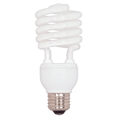 Satco S7229 23T2/50 T2 Mini Spiral Compact Fluorescent 23W Bulb Medium E26 5000K - Image 1 of 4