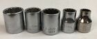 Vintage SEARS CRAFTSMAN 5 Piece Socket Set 3/8” Drive 12 Point Made in USA