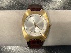 Cross Pen Brand Watch Contemporary Gold Stainless Case & Leather Bracelet -WMA15