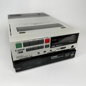 Vintage Canon VR-40 HI-FI VCR VHS Tape Video Recorder w VT-50 Tuner Base - Picture 1 of 7