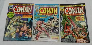 Konvolut 3 Vintage Marvel Comics - Conan der Barbar 46, 49 + 50 - Bild 1 von 4