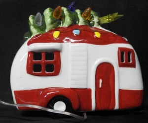 ALDI Merry Moments Light Up Nostalgic Retro Camper 6" NEW - Picture 1 of 6