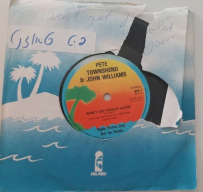 PETE TOWNSHEND & JOHN WILLIAMS won't get fooled again UK PROMO 7" THE WHO - Image 1 of 2