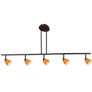 Cal Lighting 7.25-19.25" Adjustable Metal Serpentine Five Light Ceiling Fixture - Picture 1 of 1