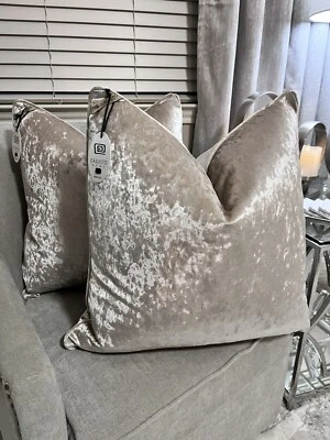2-NWT CALLISTO HOME SILK VELVET DECORATIVE PILLOWS - Image 1 of 4