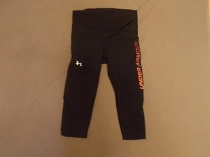 Under Armour youth black compression cropped leggings medium - Picture 1 of 8