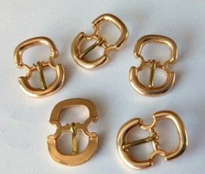 10 hebillas dobles, fundición a presión, de alto brillo, 3/8""... aprox. 10 mm de ancho interior - Imagen 1 de 1