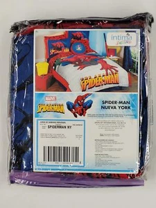 Spider-Man NY Kids Bedding Set 1 Pillowcase, Fitted Sheet and Flat Sheet - Twin - Picture 1 of 1