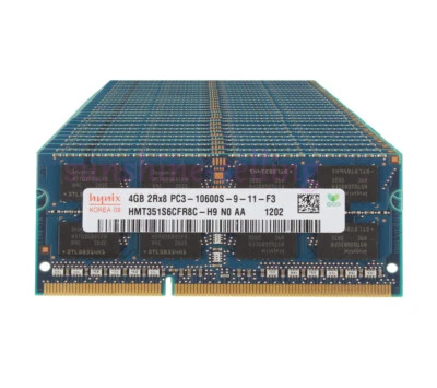 10pcs Hynix 4GB 2RX8 DDR3 1333MHz PC3-10600S 204PIN SODIMM Laptop Memory RAM 40# - Image 1 of 4