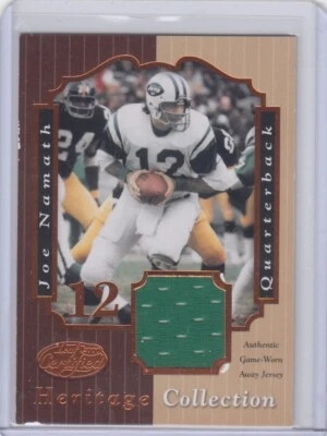 Camiseta de juego Joe Namath Leaf 2000 certificada colección Heritage/100 - NY Jets Foto 1 de 2