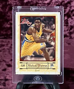 Maglietta Mickael Pietrus 2004 Fleer Sweet Sigs RC #69 Warriors Rookie Francia Curry - Foto 1 di 4