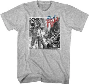 Final Fight Black & White Alley Fight Capcom Videospiel Herren T-Shirt - Bild 1 von 5