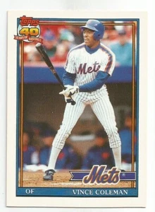 VINCE COLEMAN 1991 TOPPS TRADED CARD NM-MT CONDITION - Picture 1 of 2