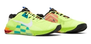 Nike Metcon 7 AMP Training Shoes Men's Size 9.5 - Volt Black Neon workout - Picture 1 of 7