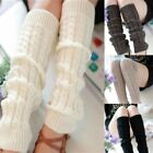 Warm Socks Warmers Leg Socks Long Crochet Knitted Sock Knit Cable Warm Sock