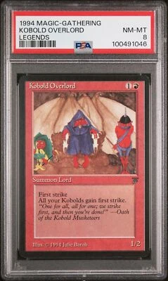KOBOLD OVERLORD Legends Rare Reserved List PSA 8 Vintage MTG [Nostalgium] - Image 1 of 2