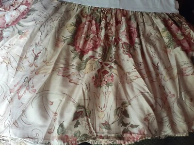 Ralph Lauren Home Guinevere KING Bed Skirt Dust Ruffle 14" Drop-Clean - Image 1 of 4