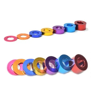 Aluminum Alloy Washers | Sizes M3-M8 | Gasket,Shim,Pad | Various Anodized Colors - Picture 1 of 7