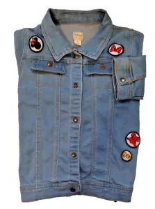 Giacca Jeans Disney Bambina Patch Denim Collezione di Tutu Couture Taglia 10 - Foto 1 di 4