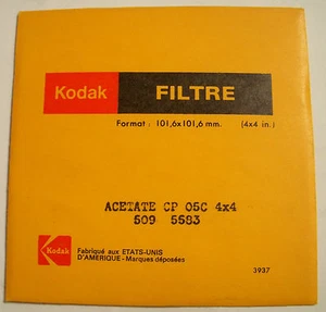 KODAK WRATTEN ACETATE FILTER NO.CP05C 4X4" SQUARE - Picture 1 of 1