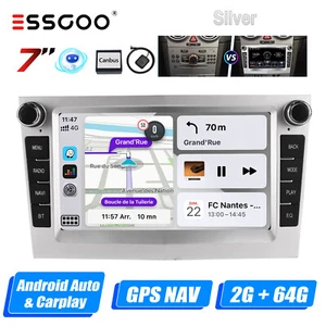 7"Autoradio Android 14 Carplay 2+64G Für Opel Zafira B Corsa C D Astra H Vivaro - Bild 1 von 14