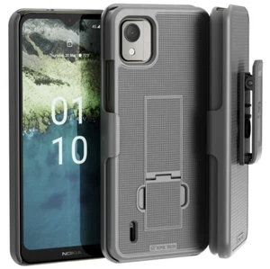 For Nokia C110 Protective Phone Case, Cover + Belt Clip Holster from Rome Tech - Picture 1 of 6