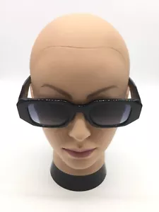 Prada modische Sonnenbrille Vollrand schwarz 51-21-144 blaue Gläser - Bild 1 von 8