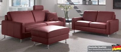 Dietsch Paolo Nero Davina 2er Sofa 3er Sofa 2Sitzer 3Sitzer Leder Textil wählbar - Bild 1 von 4