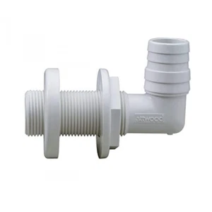 Attwood 3879-3 Polypropylene 90 Degree Thru-Hull Connector - Picture 1 of 1