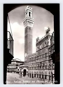 Das Rathaus Siena Italien Vintage 4x6 Echt Foto Postkarte AF43 - Bild 1 von 2