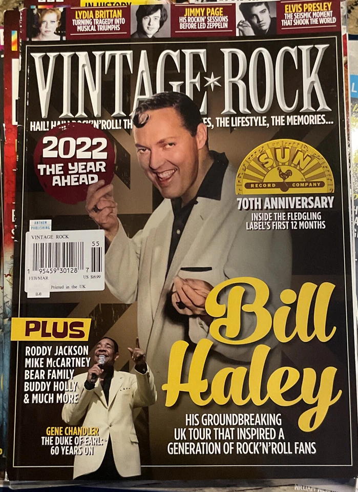 VINTAGE ROCK Feb Mar 2022 BILL HALEY 70th Ann SUN RECORDS Jimmy Page Pre Led Zep - Image 1 of 1