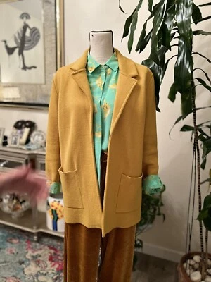 Chaqueta Blazer Magaschoni Suéter Abierto Tejido Manga Larga, Pequeña Foto 1 de 4