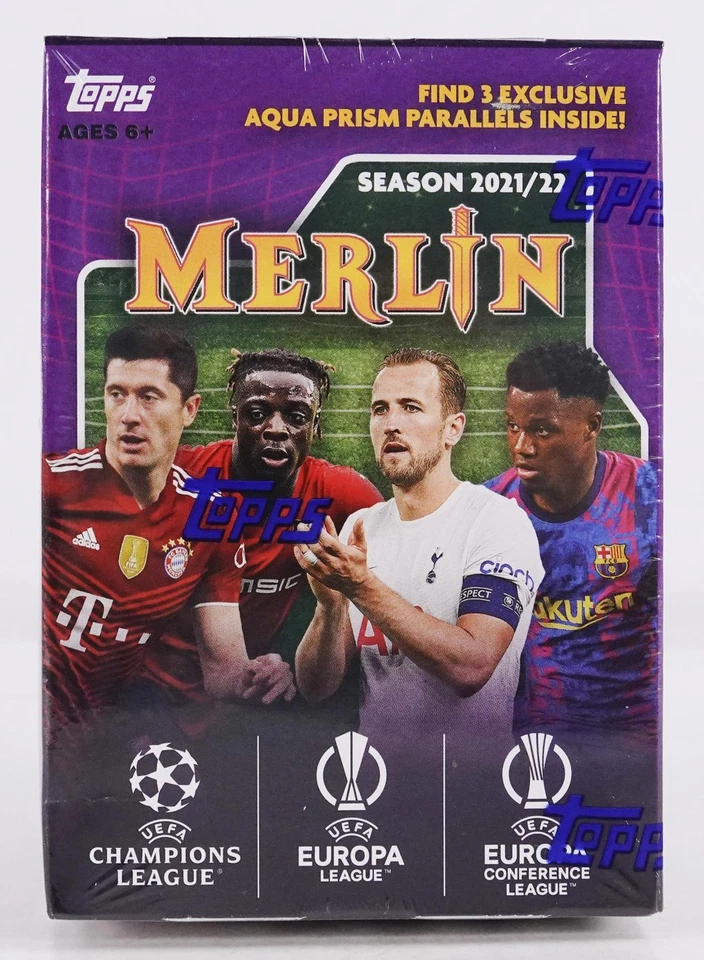 Topps 2022 Merlin Soccer Blaster Box - 24 Card