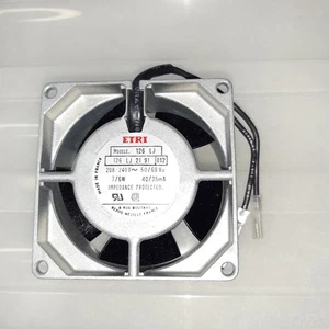 ETRI 126LJ AC Lüfter Axial 208-240V 50/60Hz  7,6W 40/35A 78,5 x 78,5 x 37,5mm - Bild 1 von 4