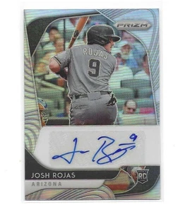 Panini Prizm Josh Rojas 2020 *Prizm* automático #RA-JO + 2020 Donruss Optic RR RC #67 - Imagen 1 de 4
