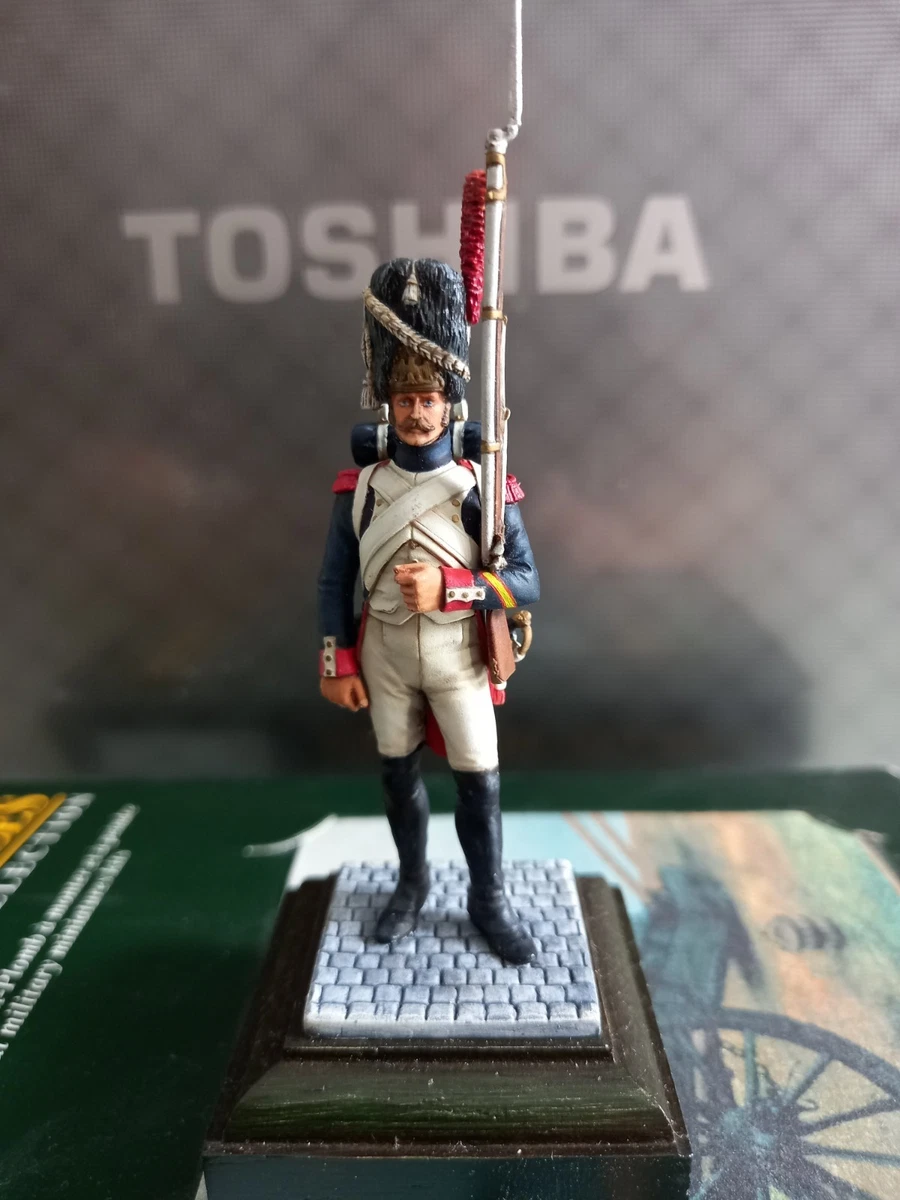 4 SOLDATS SAPEURS grenadiers de la garde 1er empire napoléon aluminium