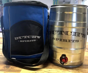 Dutch's Spirits Mini Keg Dispenser w/ Insulated Carry Case Promotional NEW - Picture 1 of 4