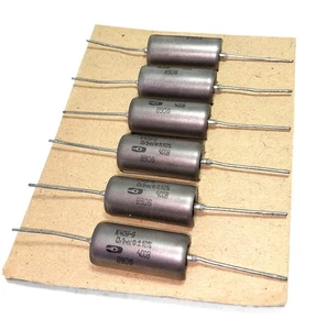 2pcs PIO Capacitor 0.1uF 400V K40Y-9 Paper in Oil - Audio Amplifier - USSR - Picture 1 of 4