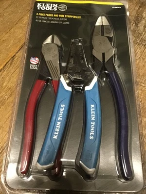 Klein 工具 3 件钳子和线剥线器套件 - D2139NEKIT24 美国 — 第 1/4 张图片