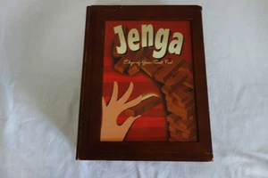 Jenga Vintage Game Collection Bookshelf Wooden Box Novel 100% Complete - Picture 1 of 7