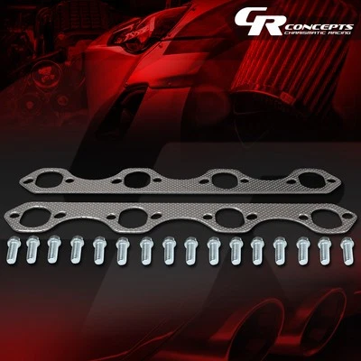 EXHAUST HEADER GASKET COMPLETE SET FOR 87-96 FORD F150/F250/BRONCO 5.8L V8 OHV - Image 1 of 4