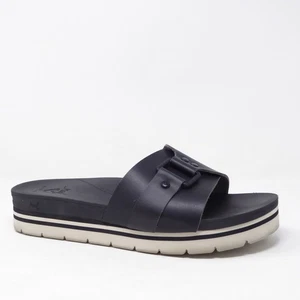Reef Horizon Hi Slide Womens Black Platform Sandals Synthetic Size 11 - Picture 1 of 11