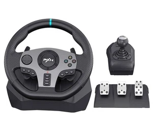PXN V9 PC Steering Wheel with Pedals and Shifter 270/900 Degree Gaming Racing... - Picture 1 of 9
