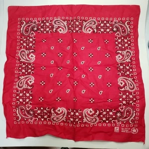 Vintage 80s Western Bandana Paris All Cotton Color fast Made in USA RN 13960 - Picture 1 of 3