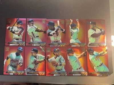 1994 STADIUM CLUB FINEST 10 CARD COMPLETE SET KEN GRIFFEY JR BONDS FRANK THOMAS - Image 1 of 2